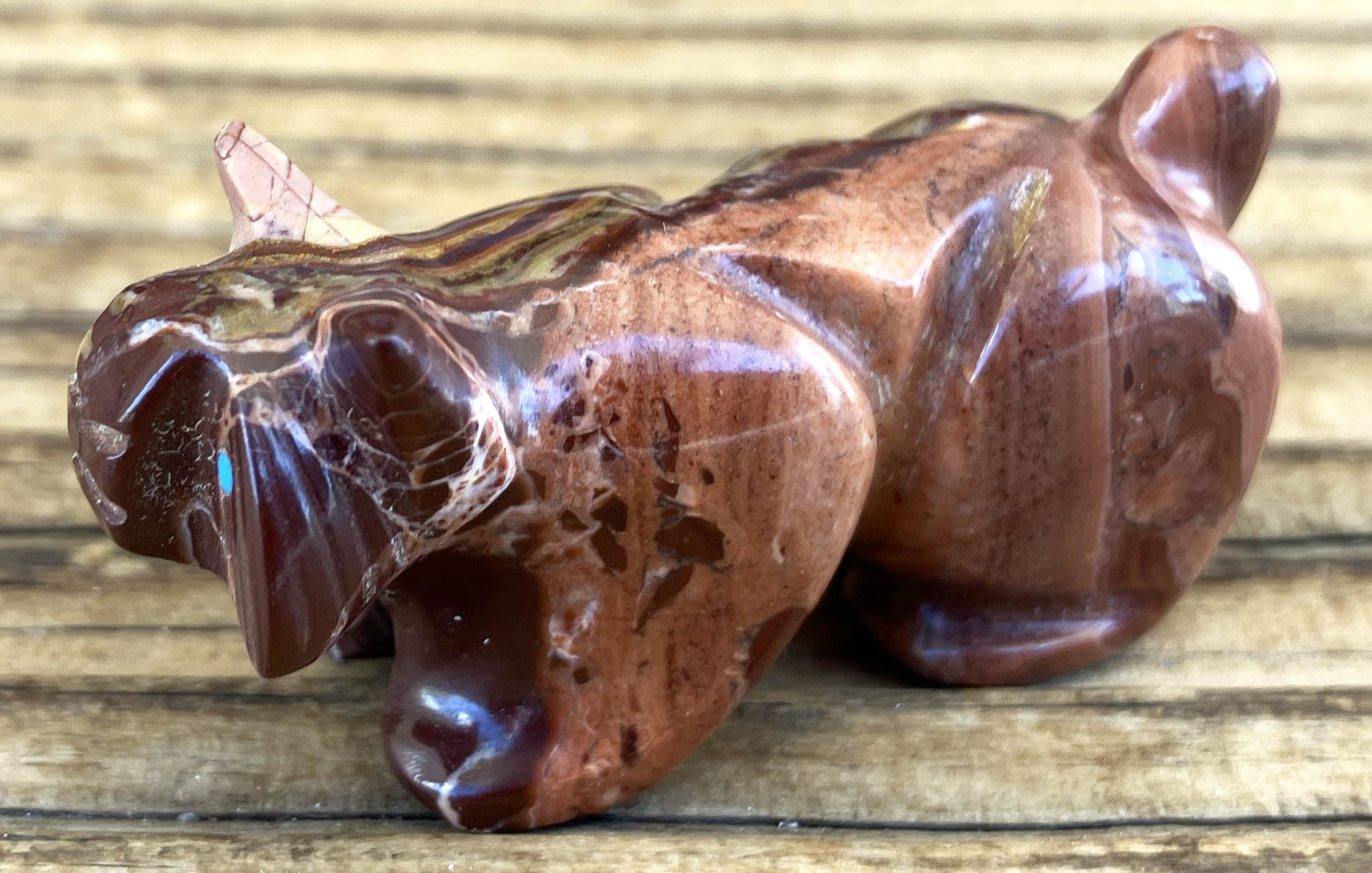 Roselle Lunasee | Zuni Wolf Fetish | Penfield Gallery of Indian Arts | Albuquerque, New Mexico